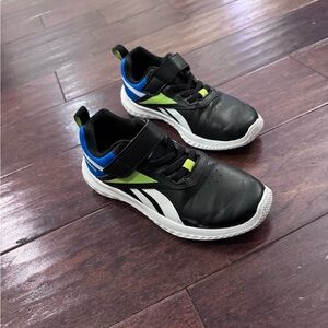Reebok Kids Black and Blue Sneakers